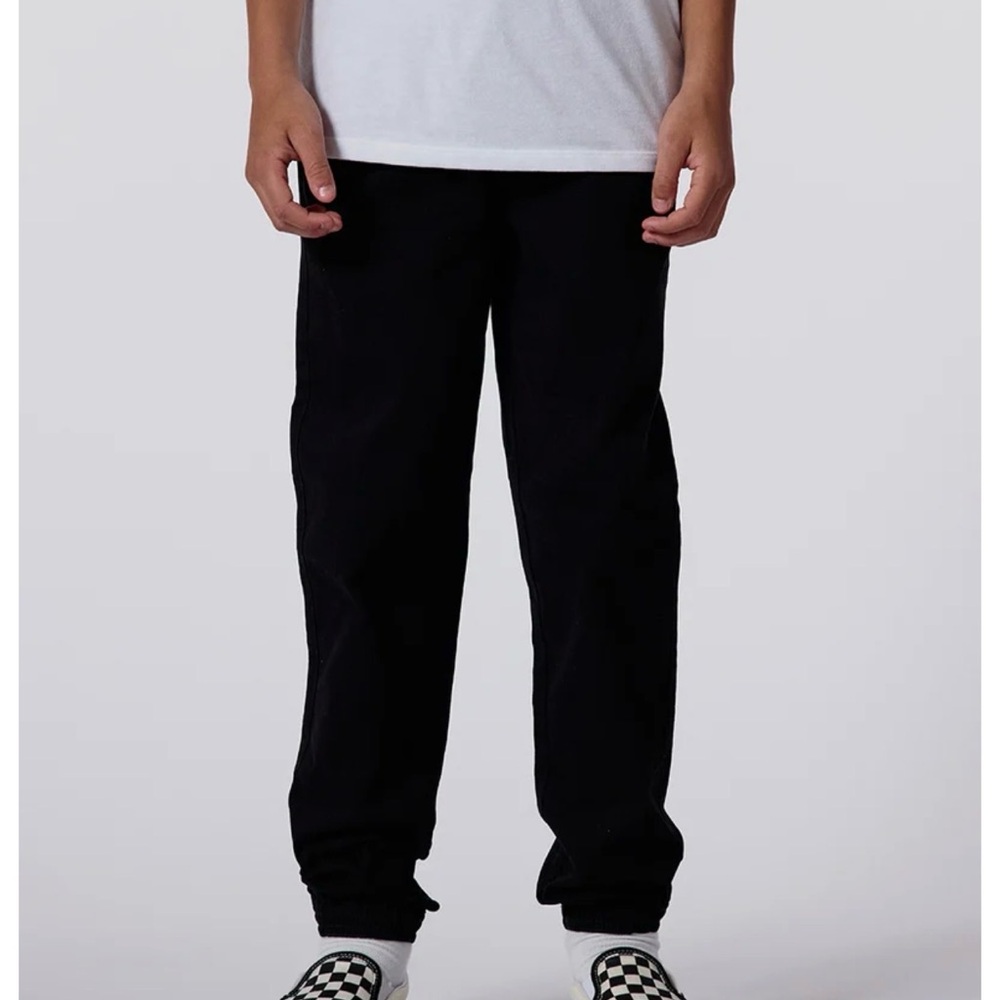 RSQ Boys Twill Jogger Pants XL Black
